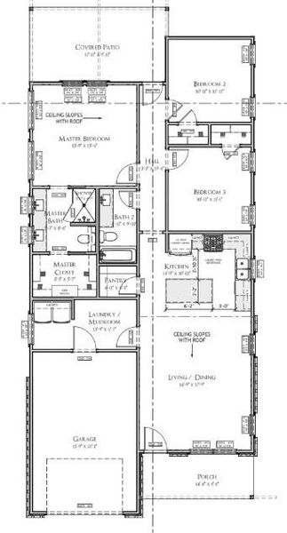 2D floor plan layout of this home in , Wills Point, TX (Image 3).