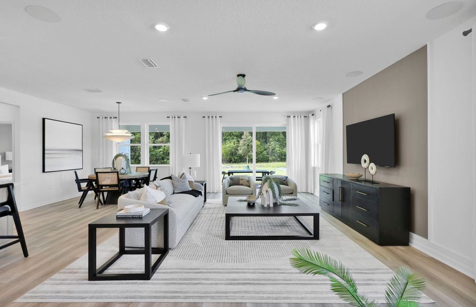 Furnished interior view inside a new home in Hyland Trail, Green Cove Springs (Image 6). Furnished interior view inside a new home in Hyland Trail, Green Cove Springs (Image 6).