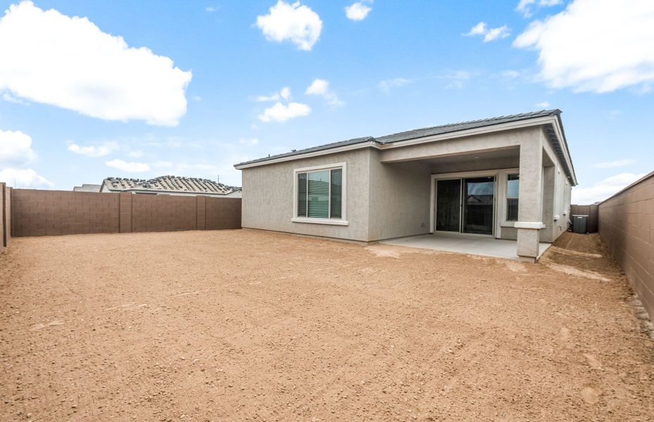 Exterior details and patio area of a home in Jorde Farms, Queen Creek (Image 3).