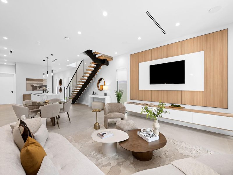 Furnished interior view inside a new home in , Fort Lauderdale (Image 16). Furnished interior view inside a new home in , Fort Lauderdale (Image 16).