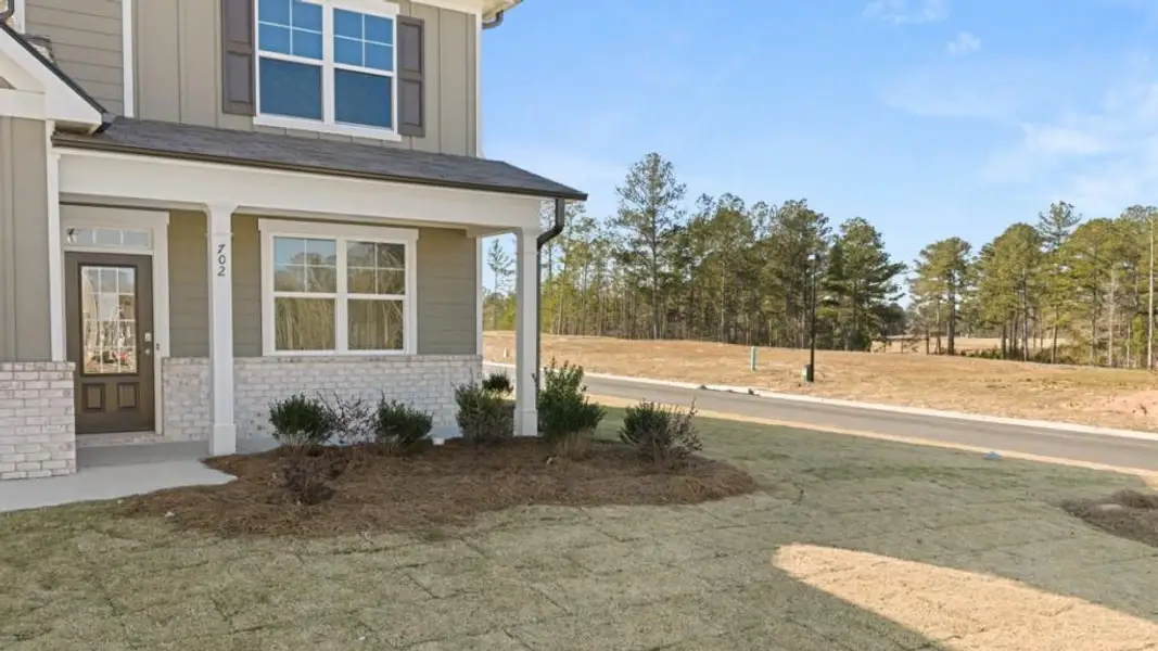 Exterior details and patio area of a home in Fairway 17 at Mirror Lake, Villa Rica (Image 17).