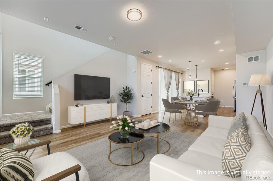 LIVING ROOM- VIRTUALLY STAGED