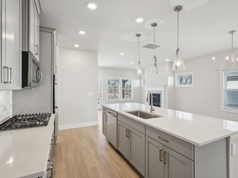 Furnished interior view inside a new home in Hawthorne Station, College Park (Image 6).