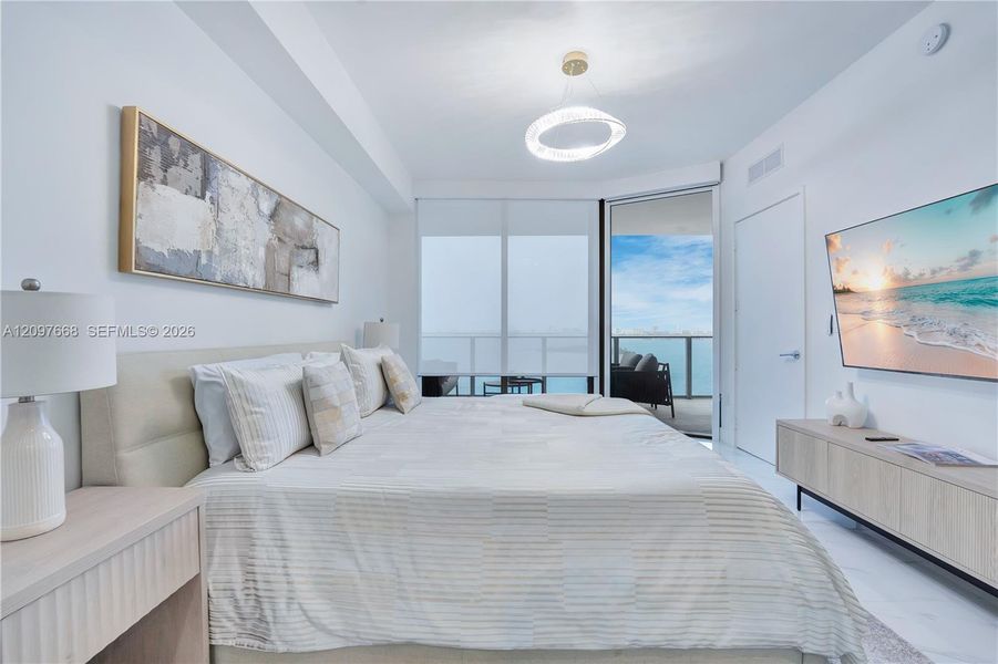 Furnished interior view inside a new home in , Miami (Image 26).
