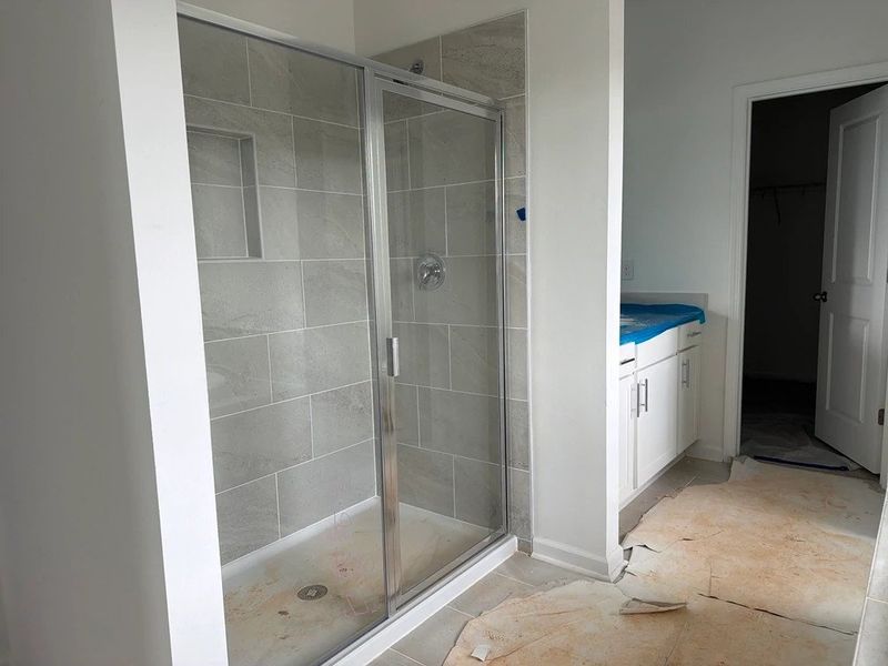 In-progress construction of a new home in Rowland's Grant, Fuquay Varina, NC (Image 21).