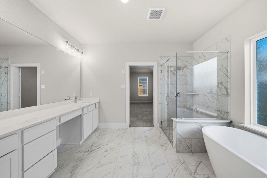 Furnished interior view inside a new home in Barton Creek Ranch, Conroe (Image 6).