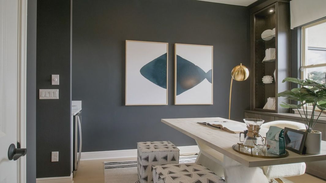 Representative furnished interior of a home built from the Torrey Pines II by Jones Homes USA in Reserve at Twin Lakes, St. Cloud (Image 11). Representative furnished interior of a home built from the Torrey Pines II by Jones Homes USA in Reserve at Twin Lakes, St. Cloud (Image 11).