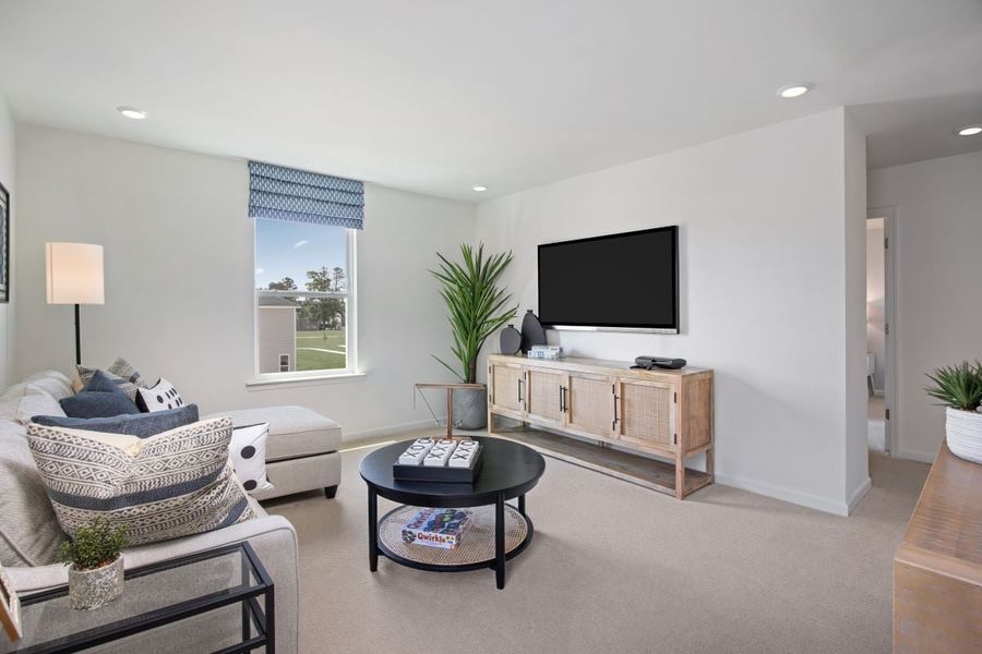 Representative furnished interior of a home built from the 1808 Modeled by KB Home in Bellina, York (Image 9).