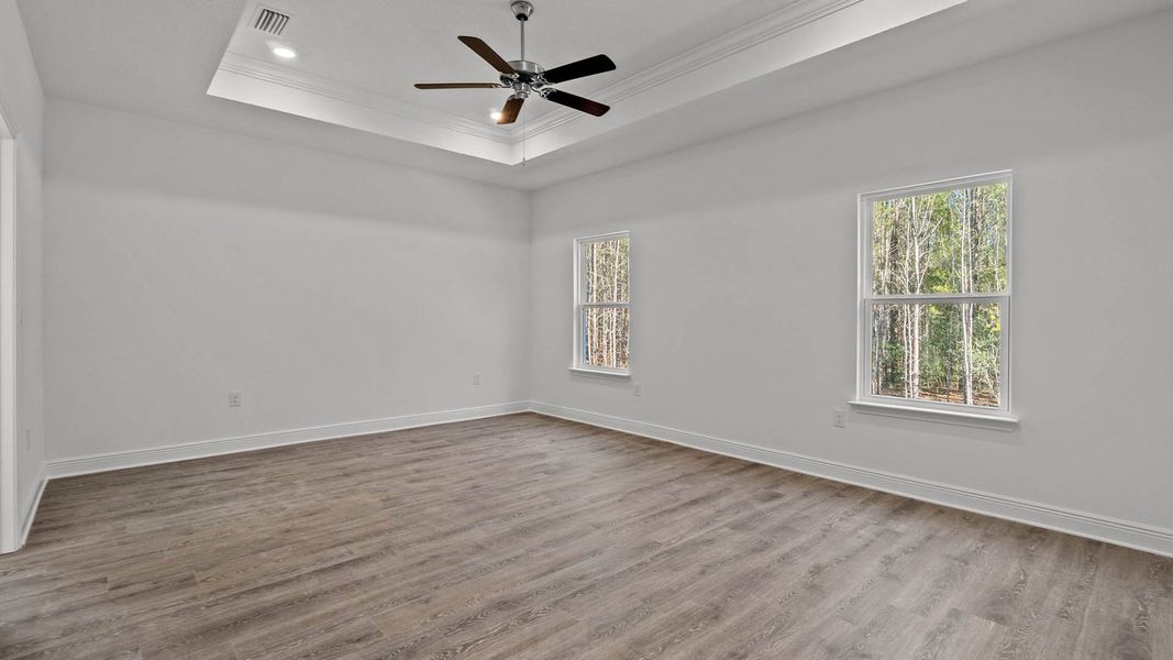 Representative unfurnished interior of a home built from the Camden by D.R. Horton in Owl's Head Farms, Freeport (Image 20).