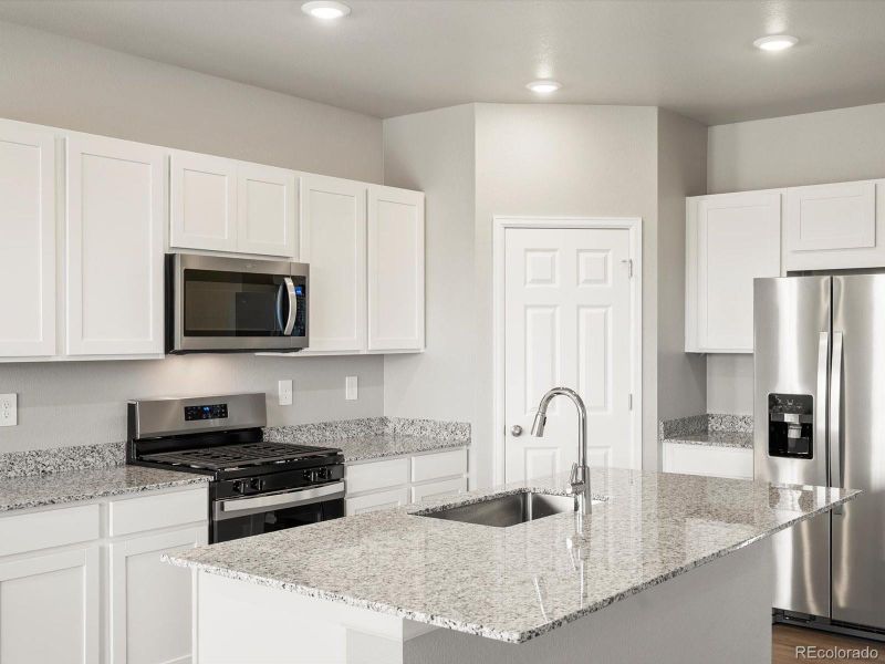 Furnished interior view inside a new home in , Commerce City (Image 15).