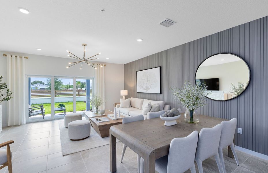 Furnished interior view inside a new home in Sunrise Estates, West Melbourne (Image 7).