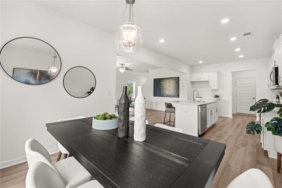 Furnished interior view inside a new home in , Loganville (Image 32).