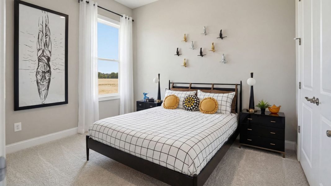 Furnished interior view inside a new home in Cresswind at Rocky River, Locust (Image 12).