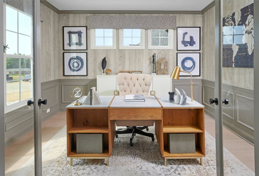 Representative furnished interior of a home built from the Clay by Fischer Homes in Veranda Manor, Canton (Image 36).