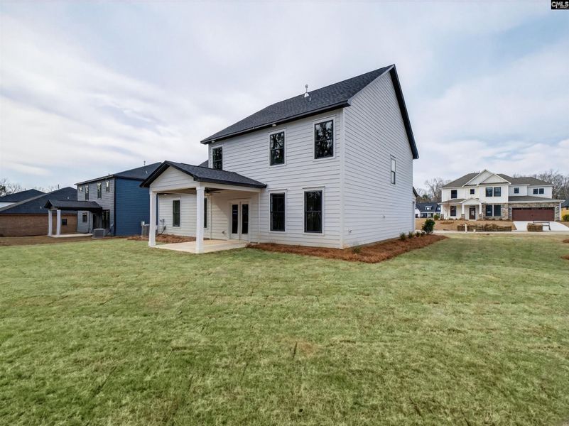Exterior details and patio area of a home in Collins Cove, Chapin (Image 4).