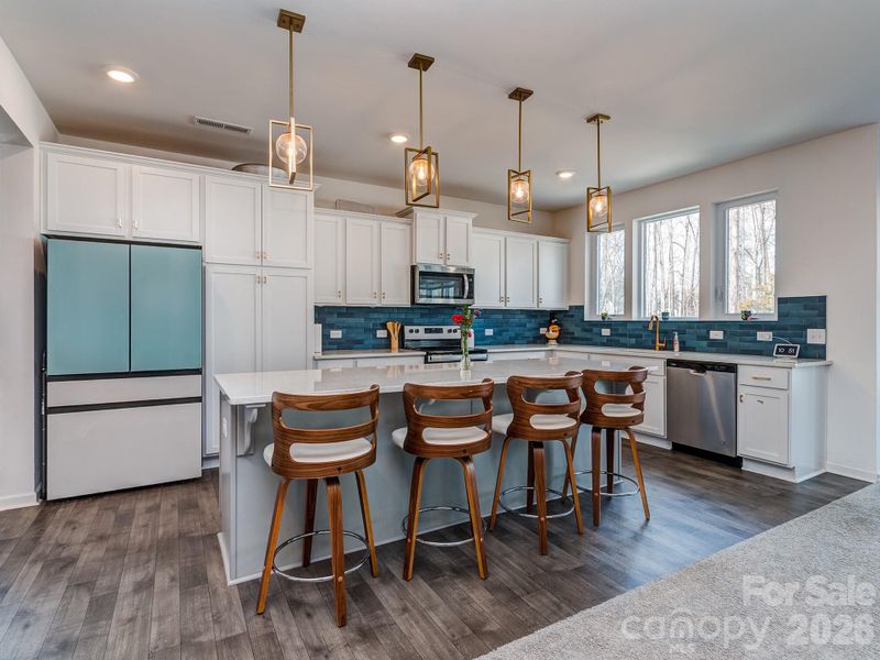 Furnished interior view inside a new home in , Statesville (Image 7).