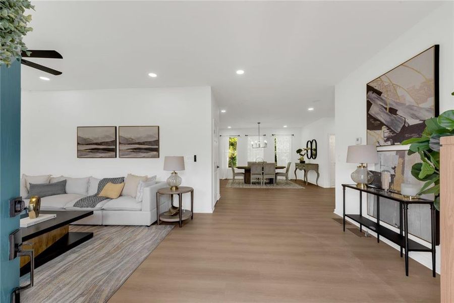 Furnished interior view inside a new home in , Ellenwood (Image 22). Furnished interior view inside a new home in , Ellenwood (Image 22).