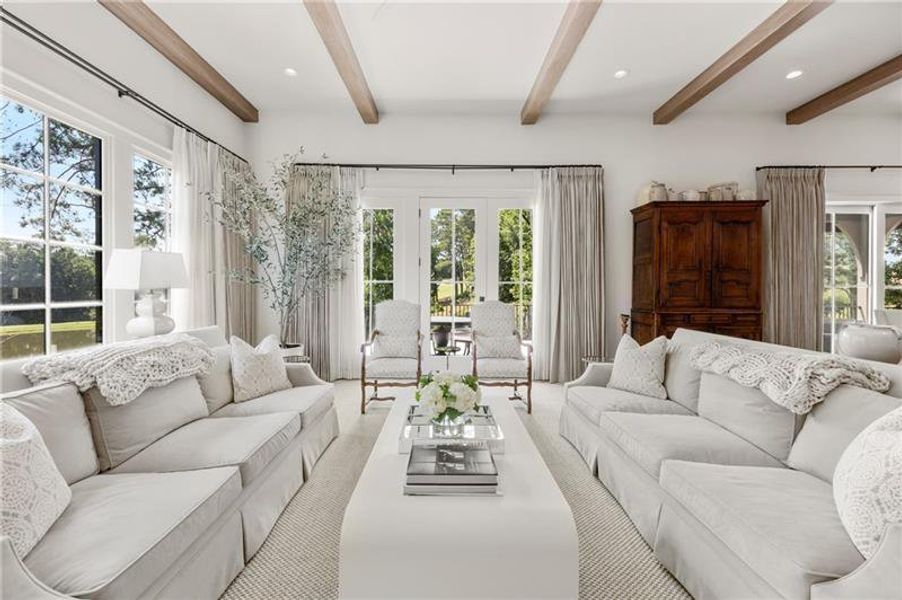 Furnished interior view inside a new home in Manor Estates, Alpharetta (Image 18).