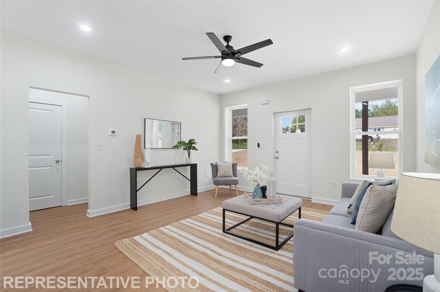 Open Concept Floor Plan Flooded with Natural Lighting - Representative Photo of Similar Home