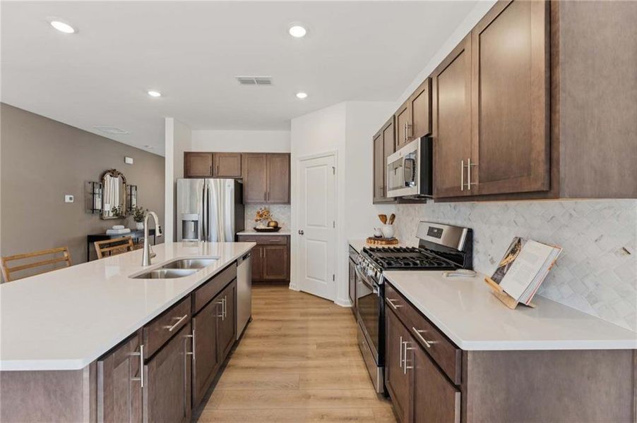 Furnished interior view inside a new home in , Dallas (Image 31).