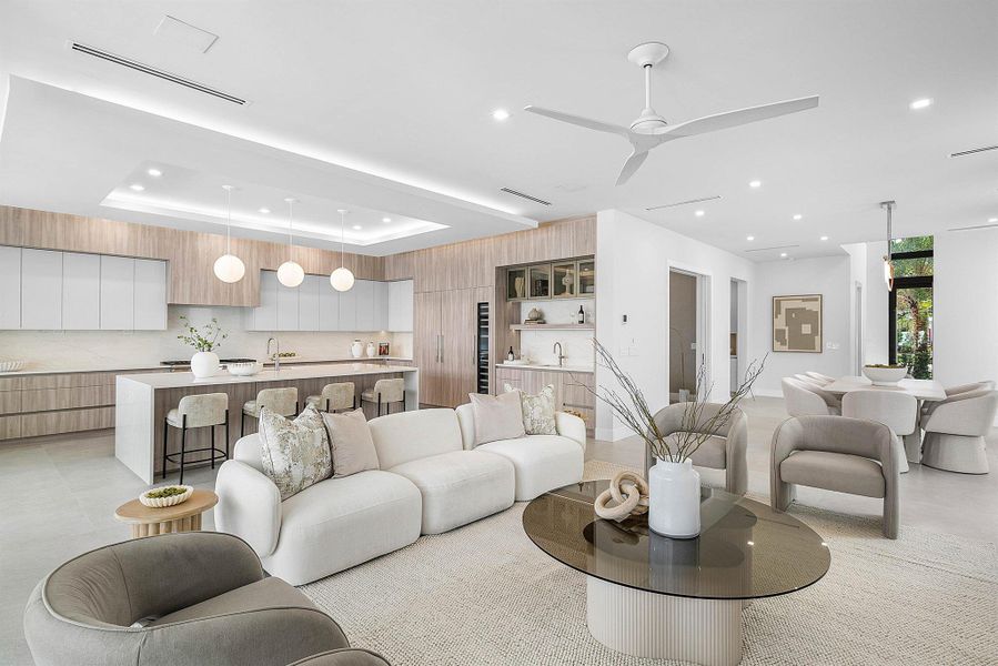 Furnished interior view inside a new home in , Delray Beach (Image 19). Furnished interior view inside a new home in , Delray Beach (Image 19).