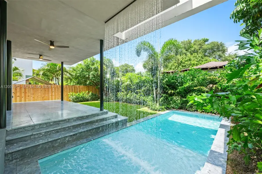 Exterior details and patio area of a home in , Miami (Image 24). Exterior details and patio area of a home in , Miami (Image 24).