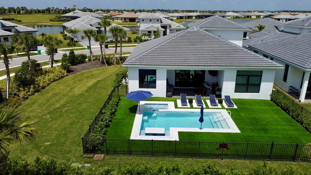 Aerial pool home