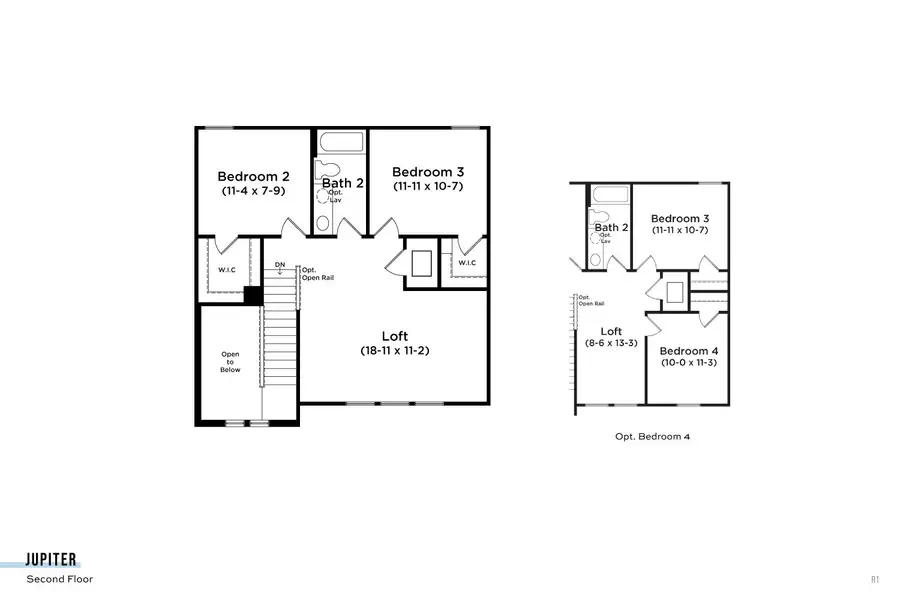 2D floor plan layout of this home in Grasslands West, Lakeland, FL (Image 3).