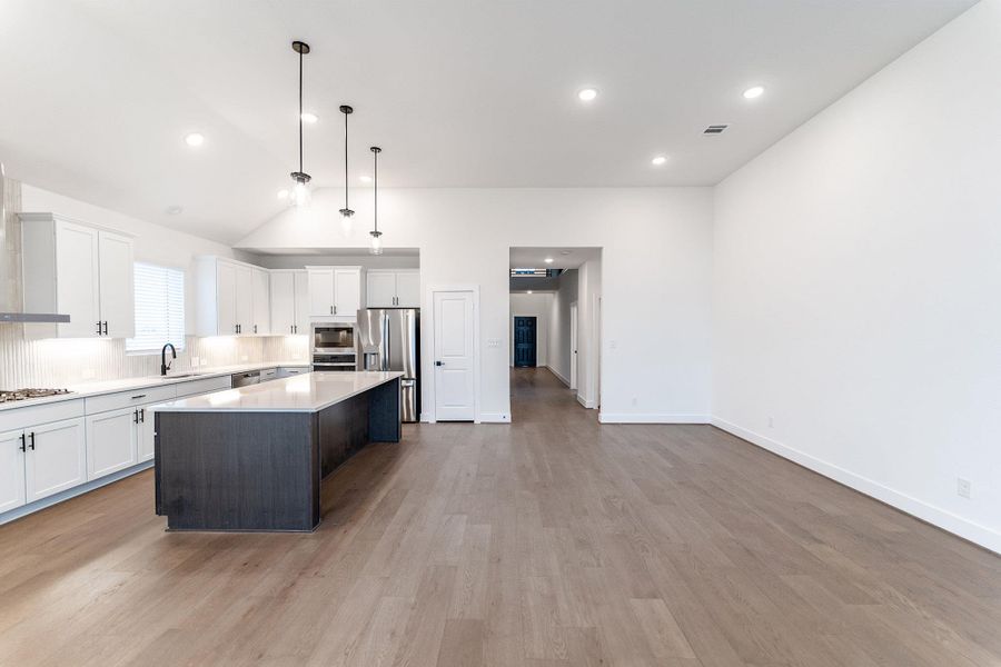 Furnished interior view inside a new home in Lariat, Liberty Hill (Image 3).