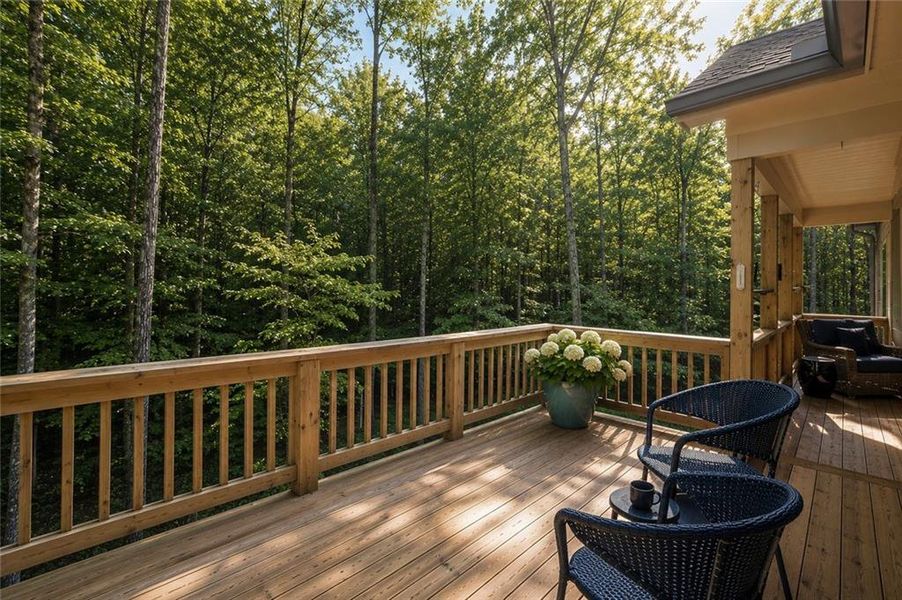 Exterior details and patio area of a home in , Waleska (Image 28).