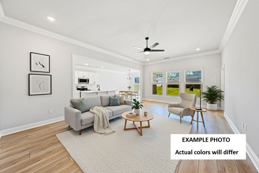 Furnished interior view inside a new home in Young Oaks, Crestview (Image 4).