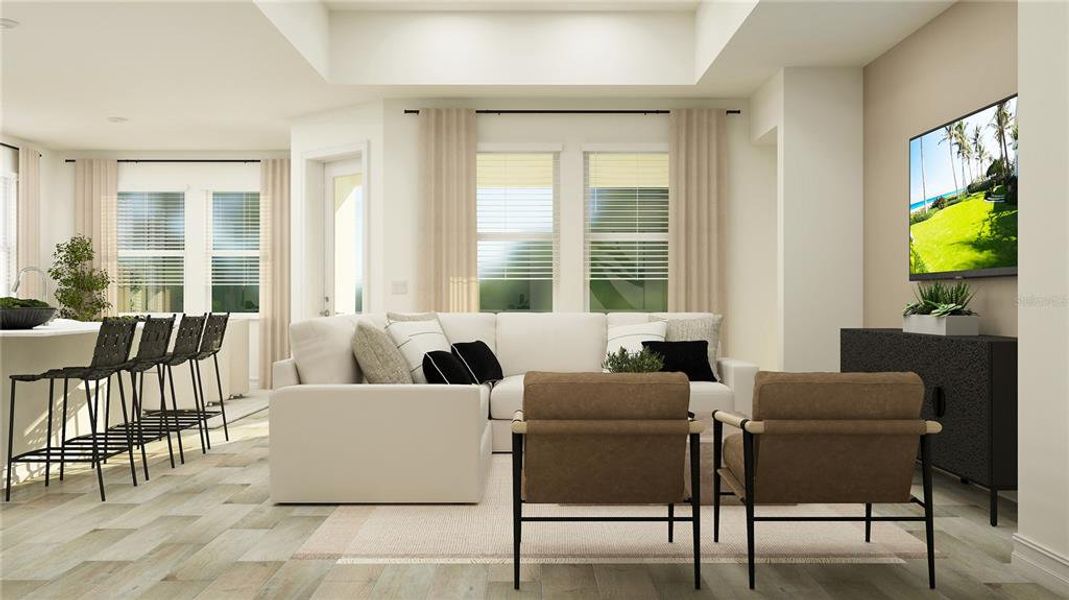 Furnished interior view inside a new home in Two Rivers: The Estates, Zephyrhills (Image 4).