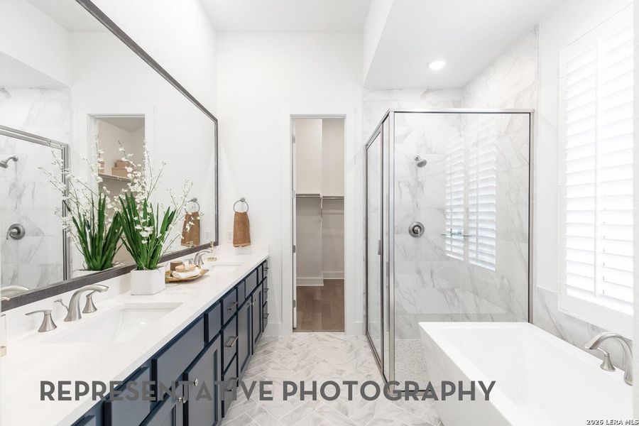 Furnished interior view inside a new home in The Ranches at Creekside, Boerne (Image 38).