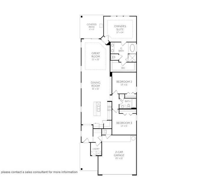 2D floor plan layout of this home in TrailMark, St. Augustine, FL (Image 4). 2D floor plan layout of this home in TrailMark, St. Augustine, FL (Image 4).