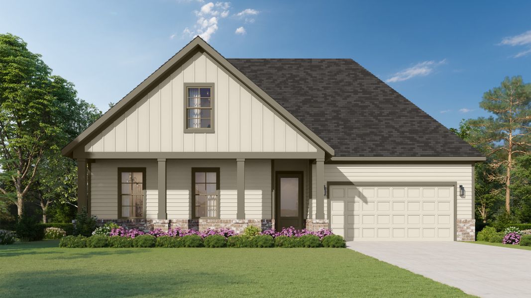 Representative exterior photo of a completed home built from the Isabel by Grant & Co in Twin Oaks, Oakland, TN (Image 1).