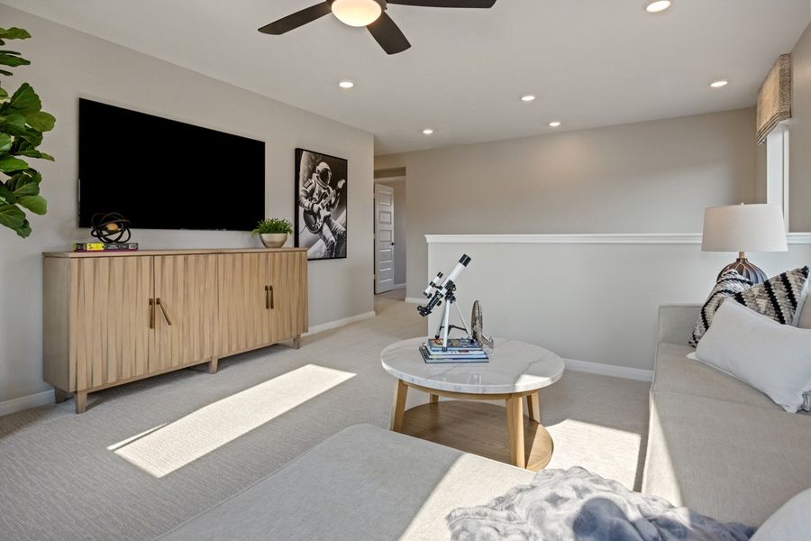 Representative furnished interior of a home built from the 2444 Modeled by KB Home in Madera Preserve, New Caney (Image 10).