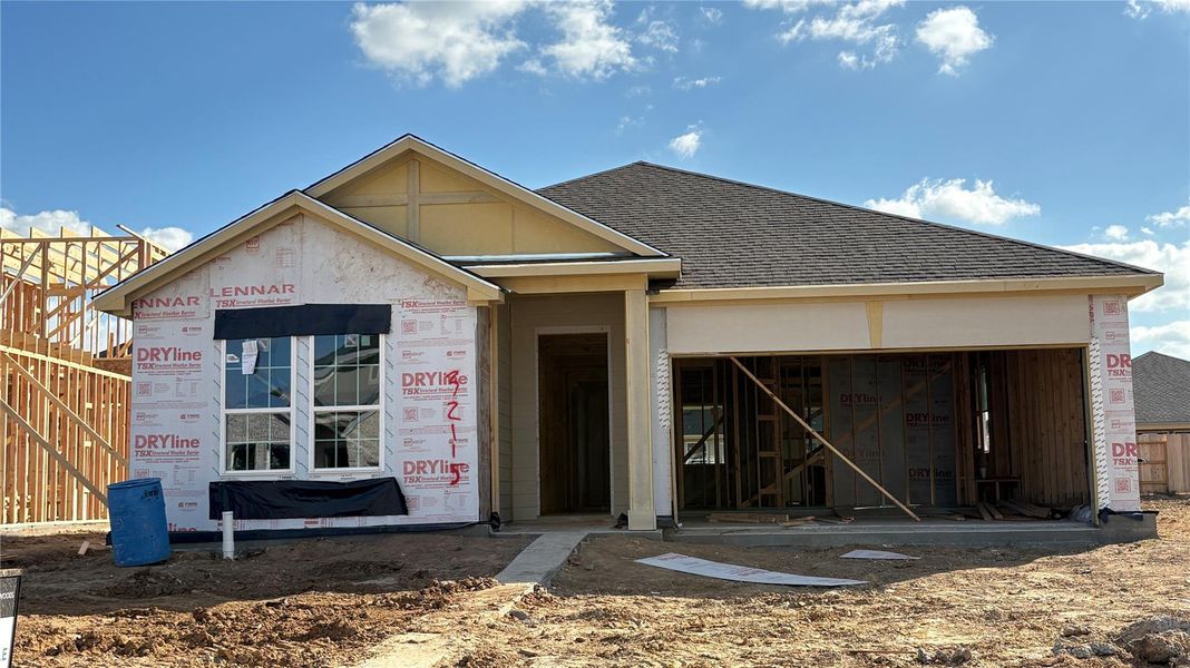 Actual progress of your home.