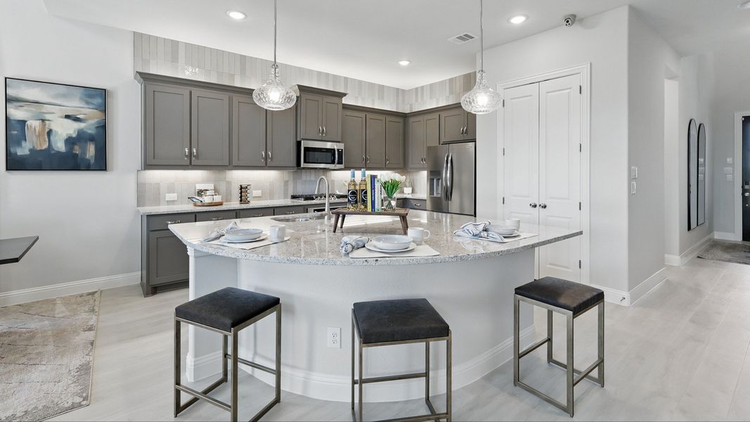 Representative furnished interior of a home built from the Magnolia by Brightland Homes in Green Meadows Premier, Celina (Image 6). Representative furnished interior of a home built from the Magnolia by Brightland Homes in Green Meadows Premier, Celina (Image 6).