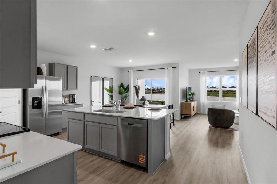 Furnished interior view inside a new home in Wind Meadows South, Bartow (Image 18).