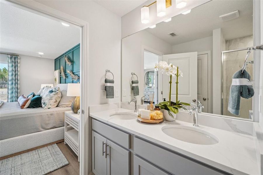 Furnished interior view inside a new home in Twin Oaks, Zephyrhills (Image 32).