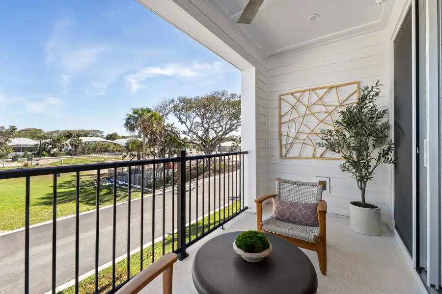 Exterior details and patio area of a home in EvenTide, New Smyrna Beach (Image 3).