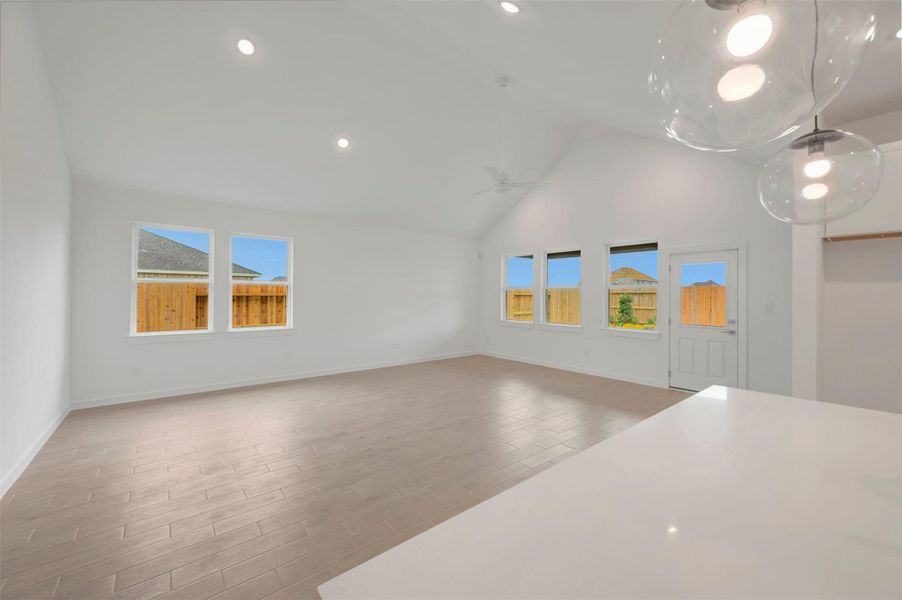 Bright and airy living area