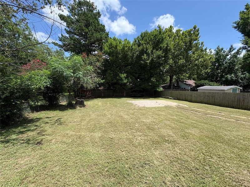 View of fenced backyard View of fenced backyard