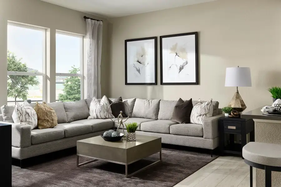 Furnished interior view inside a new home in Westside Crossing, Berthoud (Image 3).