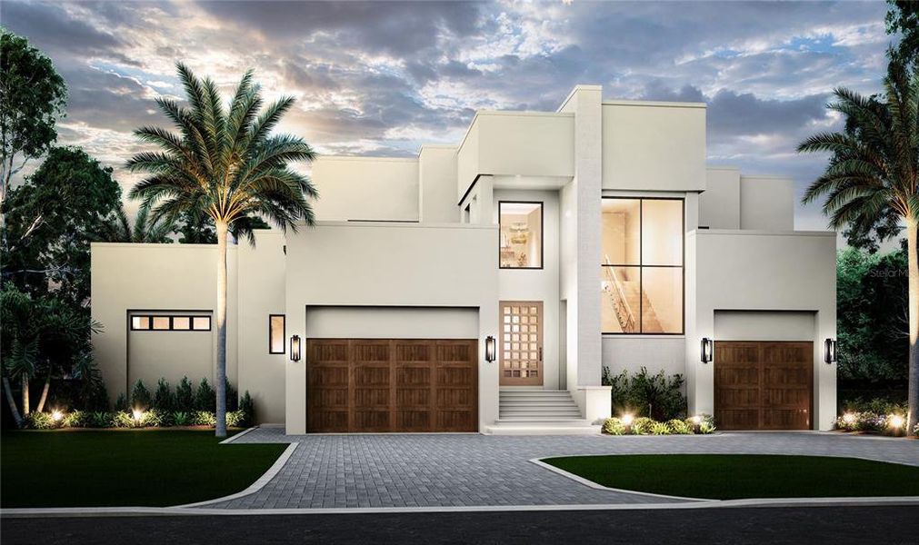 Front exterior of a new home in , Tampa, FL, highlighting curb appeal (Image 1). Front exterior of a new home in , Tampa, FL, highlighting curb appeal (Image 1).