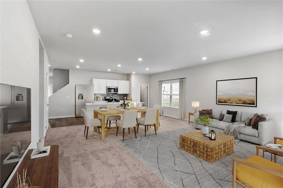 Furnished interior view inside a new home in , Calhoun (Image 5).