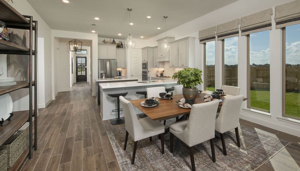 Furnished interior view inside a new home in Marvida, Cypress (Image 5).