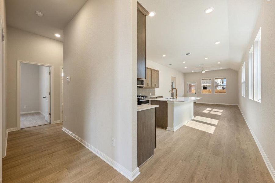 Furnished interior view inside a new home in La Cima, San Marcos (Image 7).