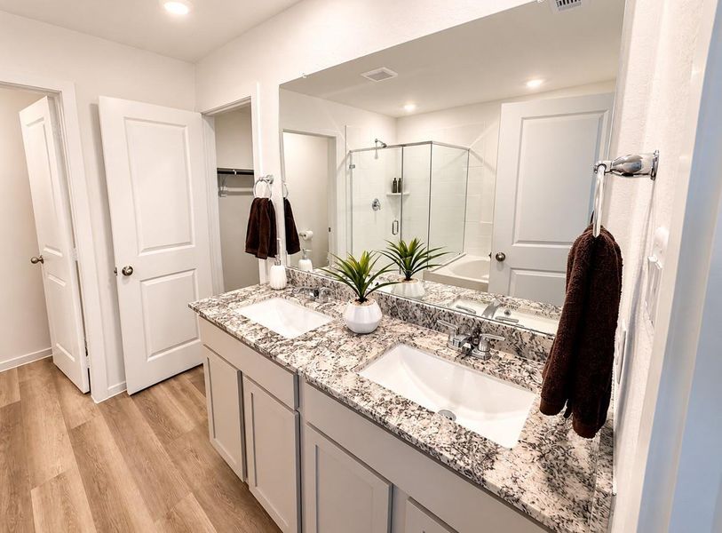 Furnished interior view inside a new home in , Houston (Image 10).