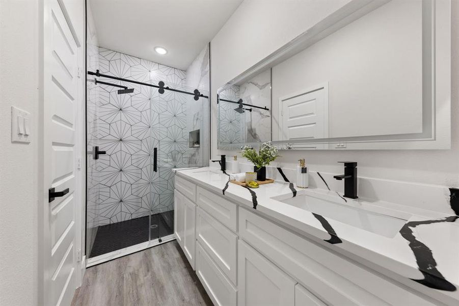 Furnished interior view inside a new home in , Gun Barrel City (Image 14).